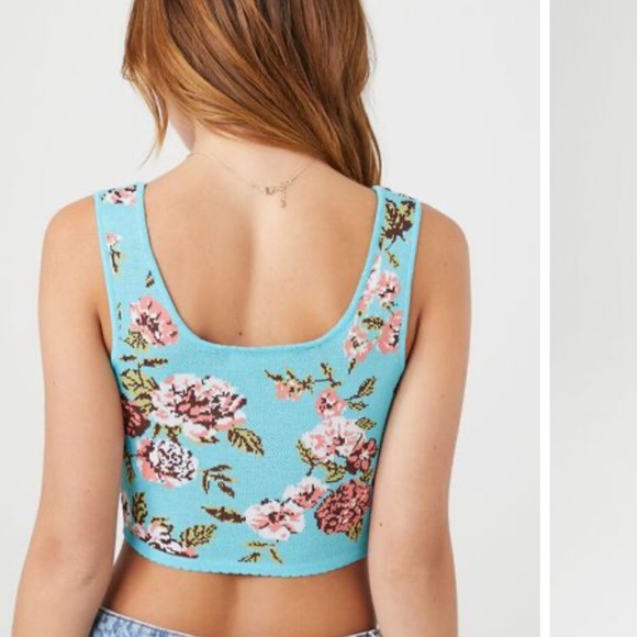 Floral Sweater-knit top - Picture 3 of 5